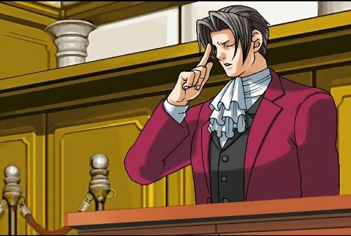 Miles Edgeworth in court.